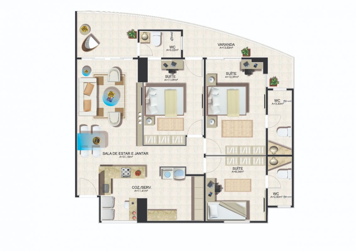MYRTOS CONDOMINIUM no Aldeota, Fortaleza