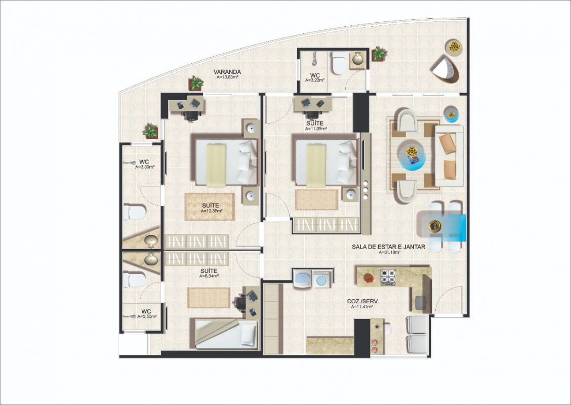 MYRTOS CONDOMINIUM no Aldeota, Fortaleza